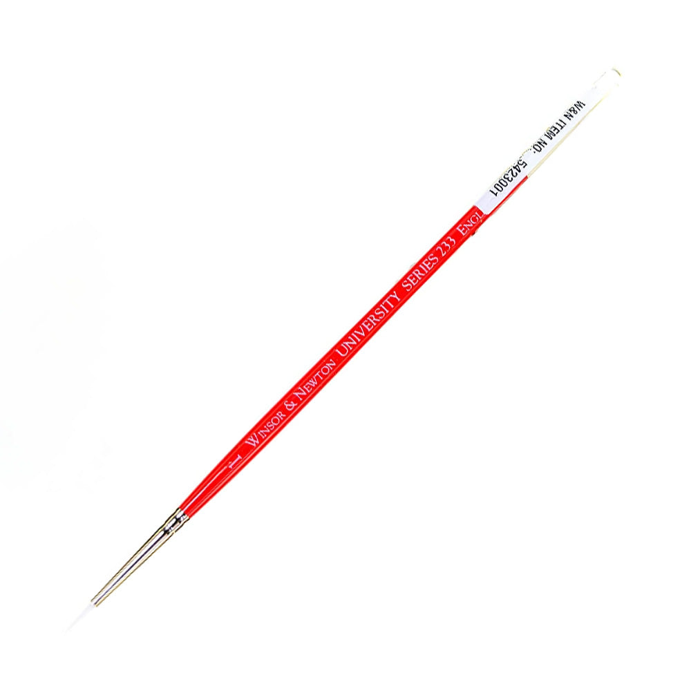 Winsor & Newton University Seri 233 Kısa Saplı Sentetik Yuvarlak Fırça N:1