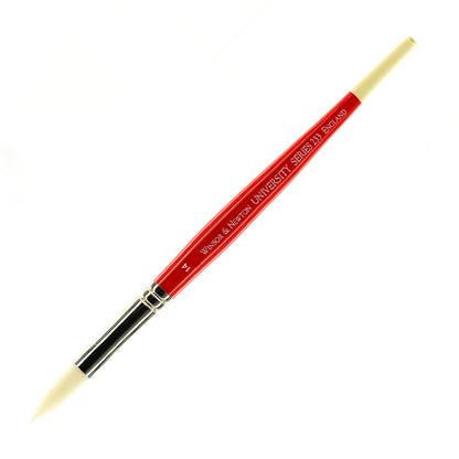 Winsor & Newton University Seri 233 Kısa Saplı Sentetik Yuvarlak Fırça N:14