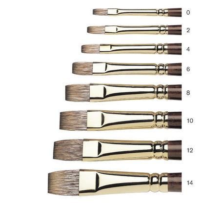 Winsor & Newton Monarch Uzun Saplı Sentetik Yassı Fırça N:0