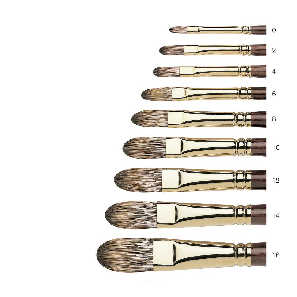Winsor & Newton Monarch Uzun Saplı Sentetik Kedidili Fırça N:14