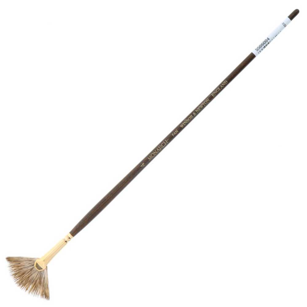 Winsor & Newton Monarch Uzun Saplı Sentetik Yelpaze Fırça N:4