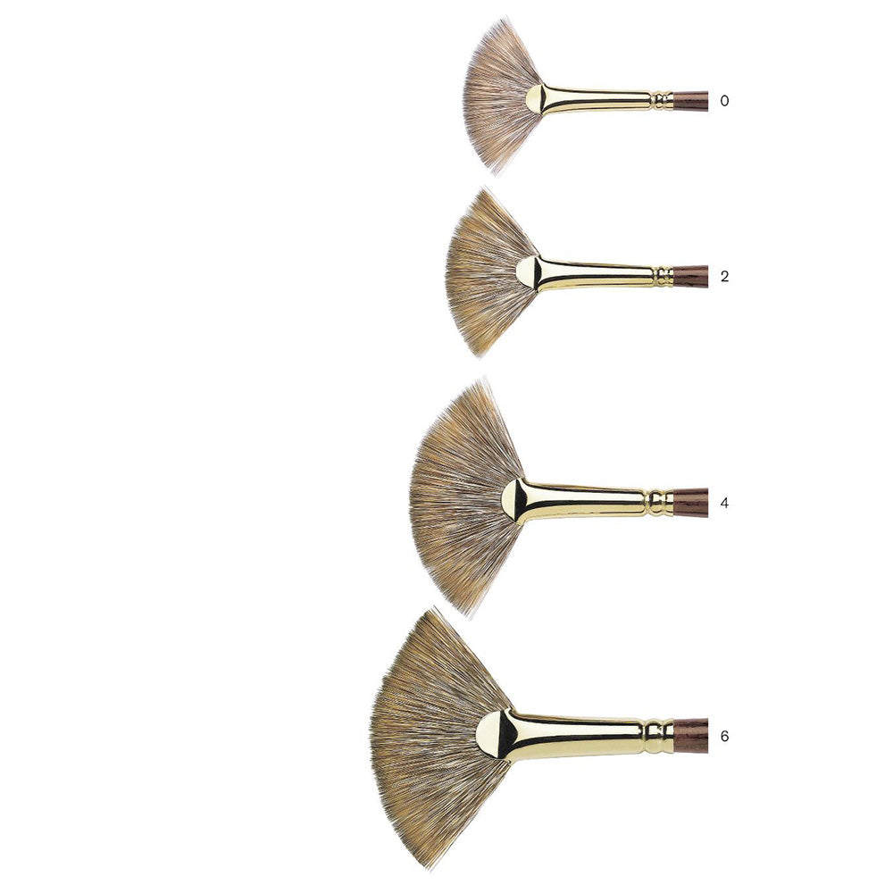 Winsor & Newton Monarch Uzun Saplı Sentetik Yelpaze Fırça N:4