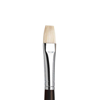 Winsor & Newton Azanta Black Uzun Saplı Kıl Kısa Yassı Fırça N:6