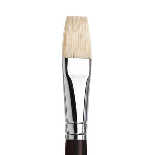 Winsor & Newton Azanta Black Uzun Saplı Kıl Kısa Yassı Fırça N:10