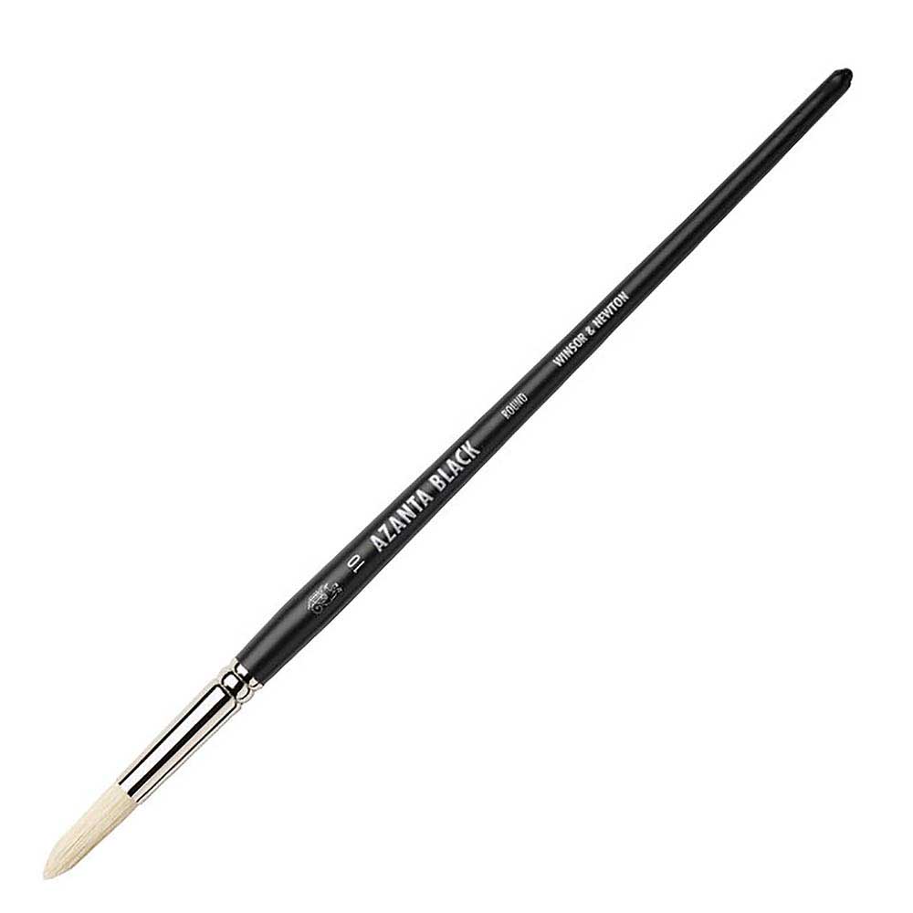 Winsor & Newton Azanta Black Uzun Saplı Kıl Yuvarlak Fırça N:10
