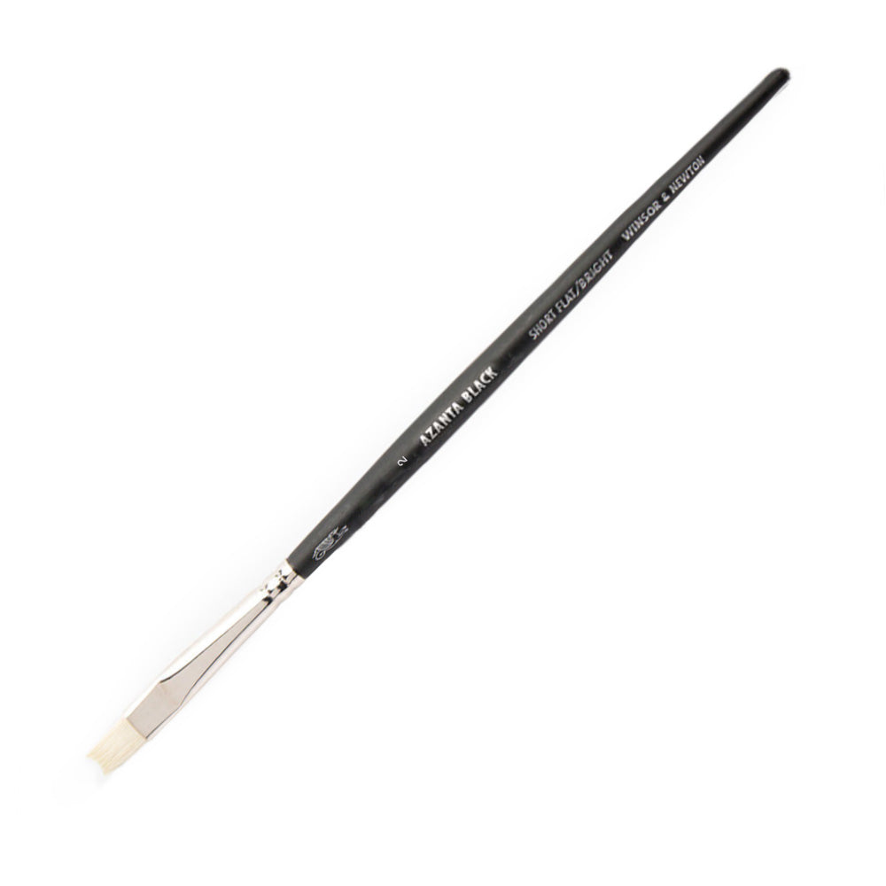 Winsor & Newton Azanta Black Kısa Saplı Kıl Kısa Yassı Fırça N:2