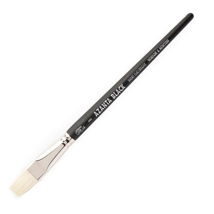 Winsor & Newton Azanta Black Kısa Saplı Kıl Kısa Yassı Fırça N:8