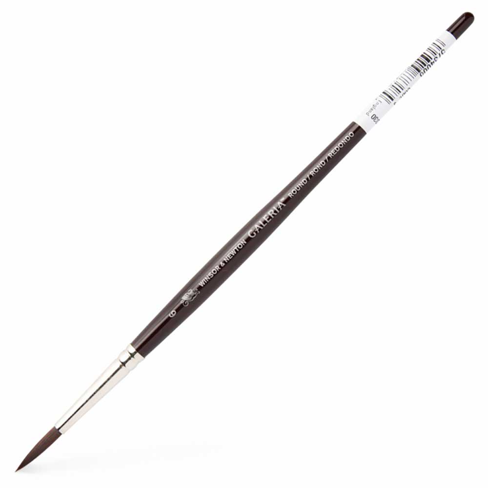 Winsor & Newton Galeria Uzun Saplı Sentetik Yuvarlak Fırça N:6