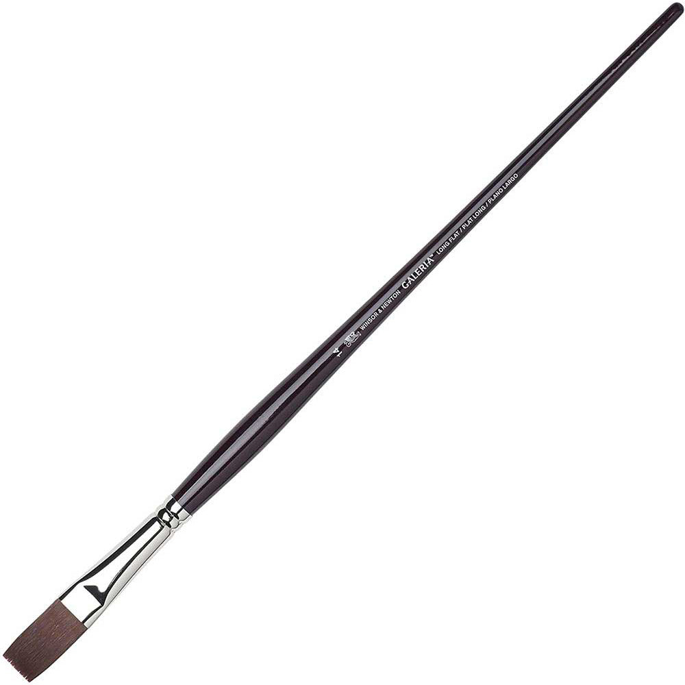 Winsor & Newton Galeria Uzun Saplı Sentetik Kısa Yassı Fırça N:14