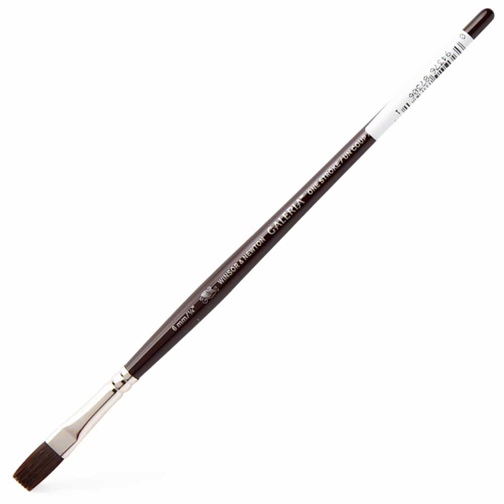 Winsor & Newton Galeria Kısa Saplı Sentetik One-Stroke Fırçası 6mm