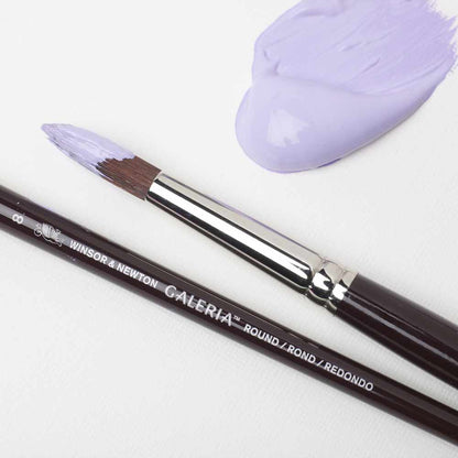 Winsor & Newton Galeria Kısa Saplı Sentetik Yuvarlak Fırça N:6