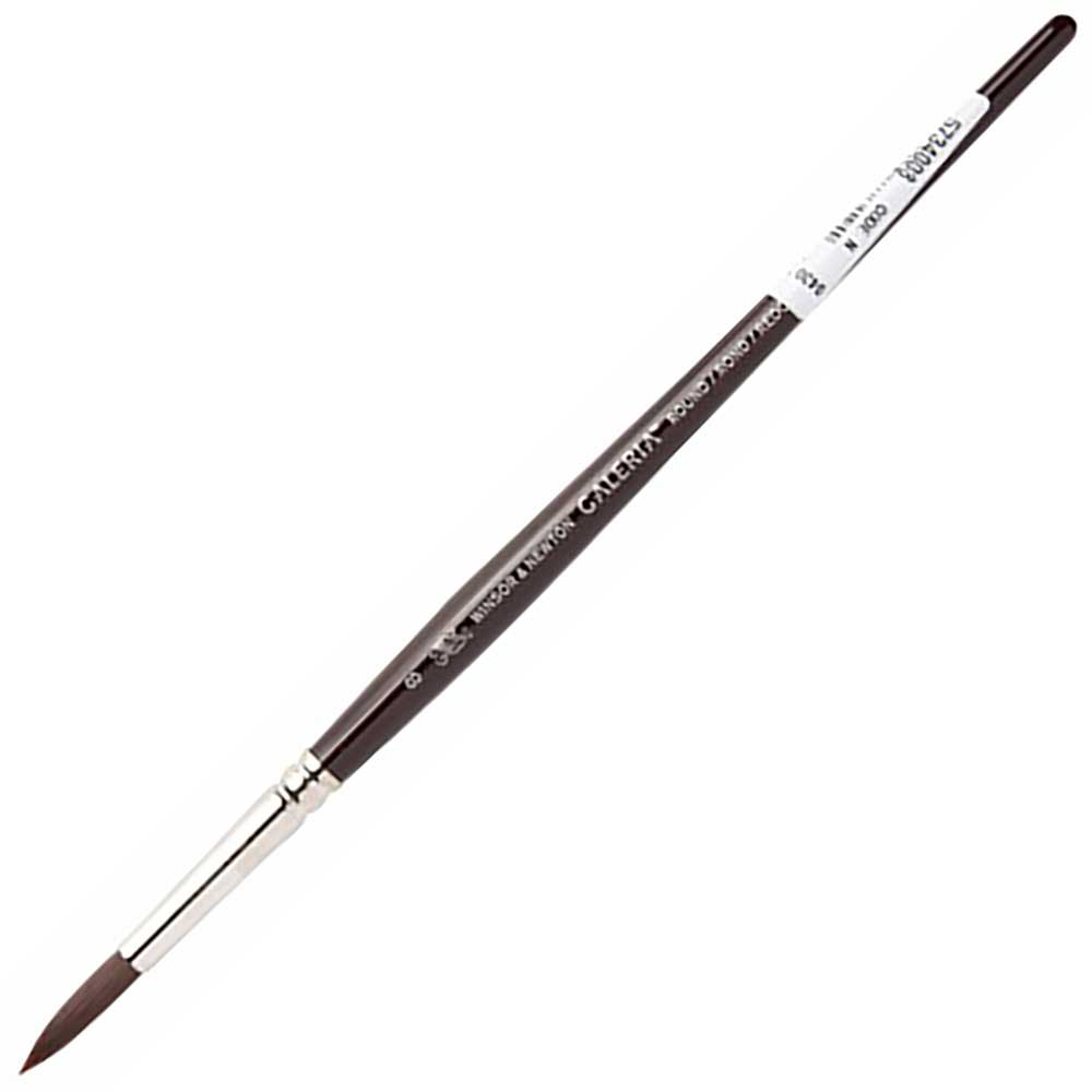 Winsor & Newton Galeria Kısa Saplı Sentetik Yuvarlak Fırça N:8