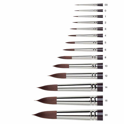 Winsor & Newton Galeria Kısa Saplı Sentetik Yuvarlak Fırça N:8