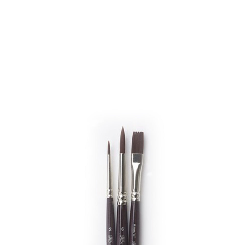 Winsor & Newton Galeria Kısa Saplı Sentetik Fırça Set 1 (3'lü)