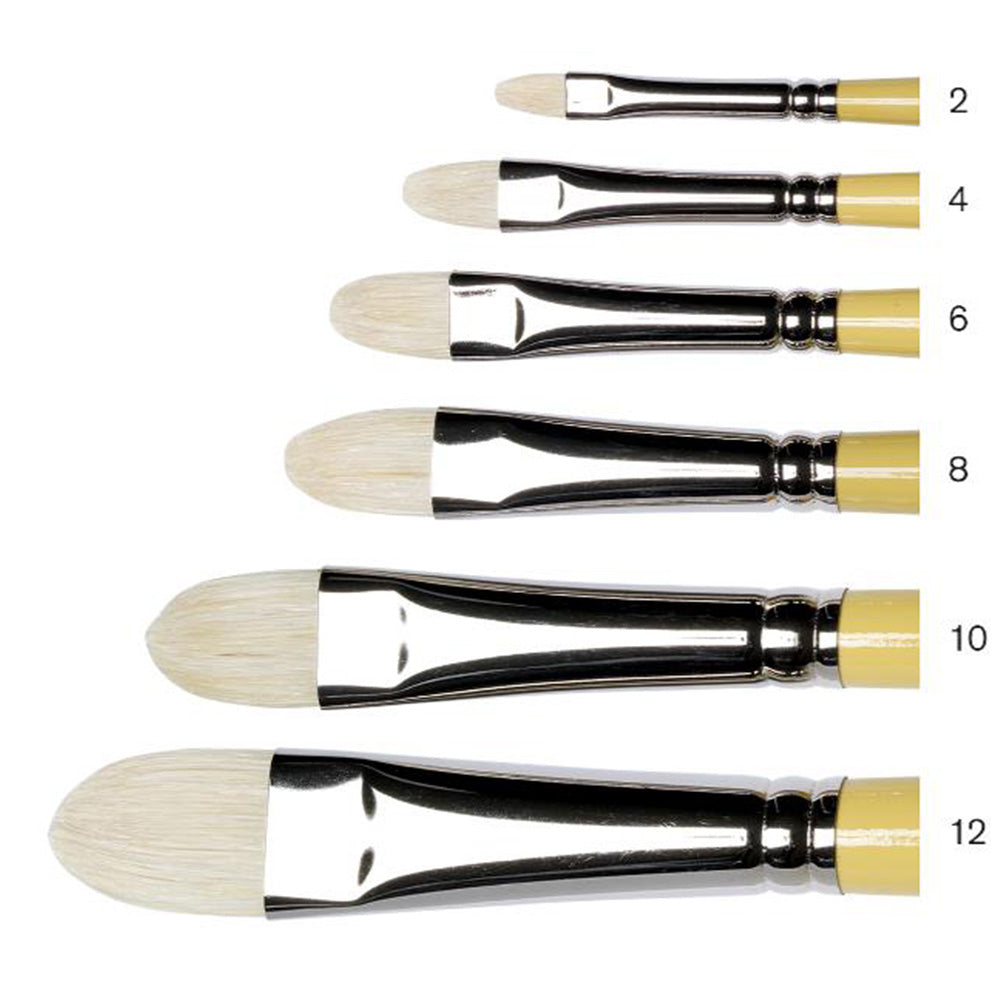 Winsor & Newton Artists' Hog Uzun Saplı Kıl Kısa Kedidili Fırça N:8