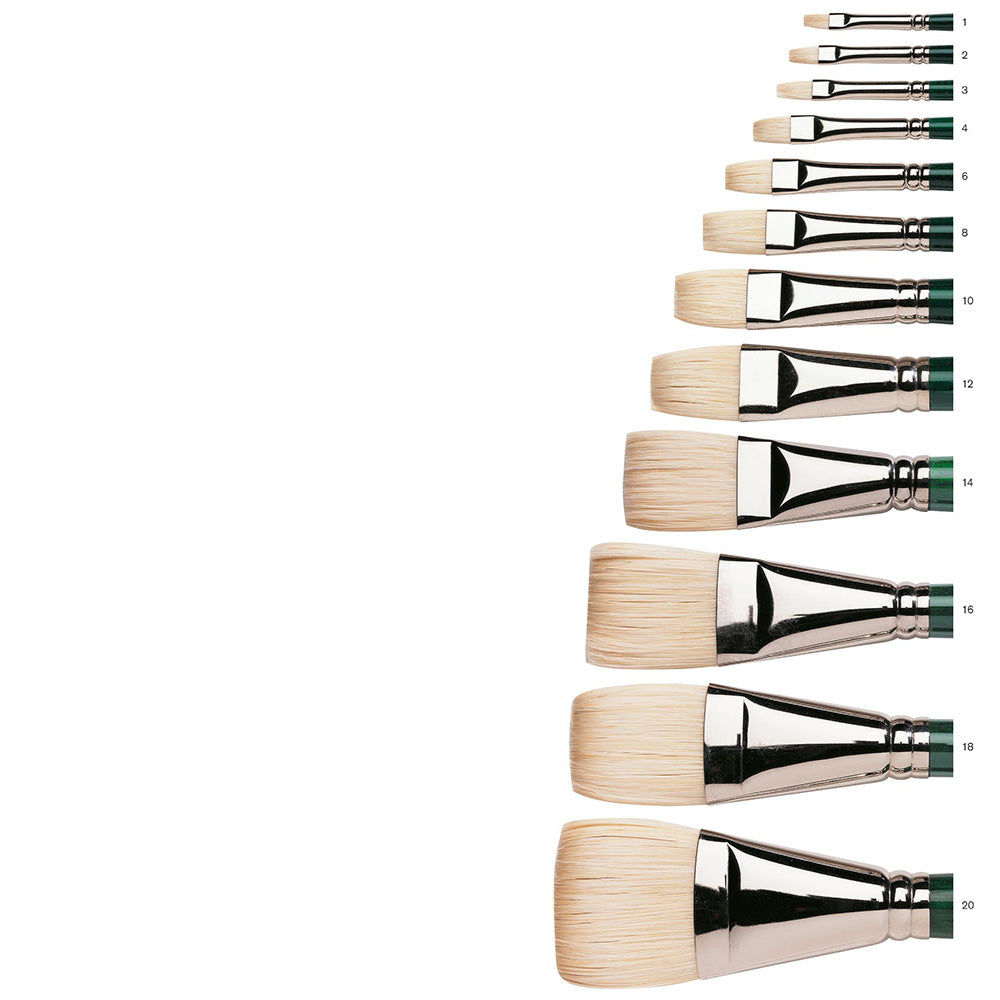 Winsor & Newton Winton Uzun Saplı Kıl Kısa Yassı Fırça N:2