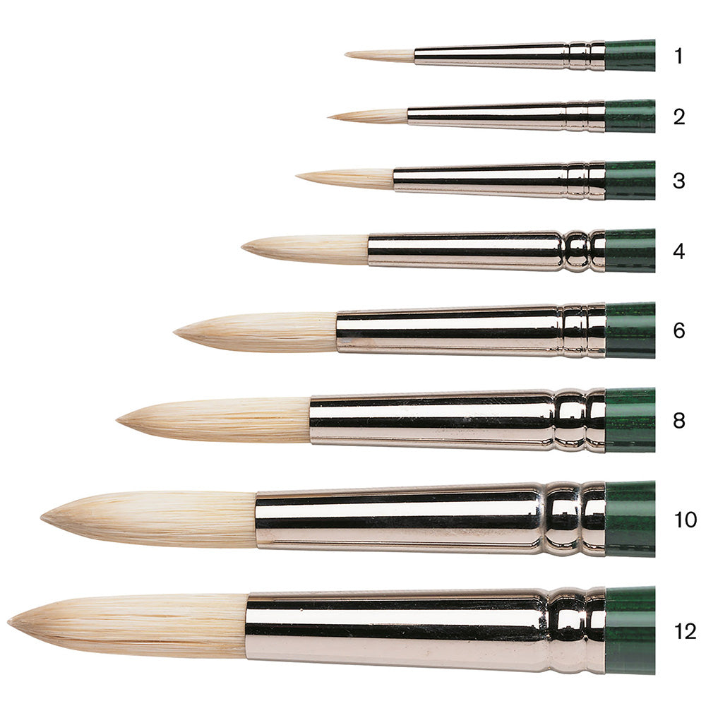 Winsor & Newton Winton Uzun Saplı Kıl Yuvarlak Fırça N:12