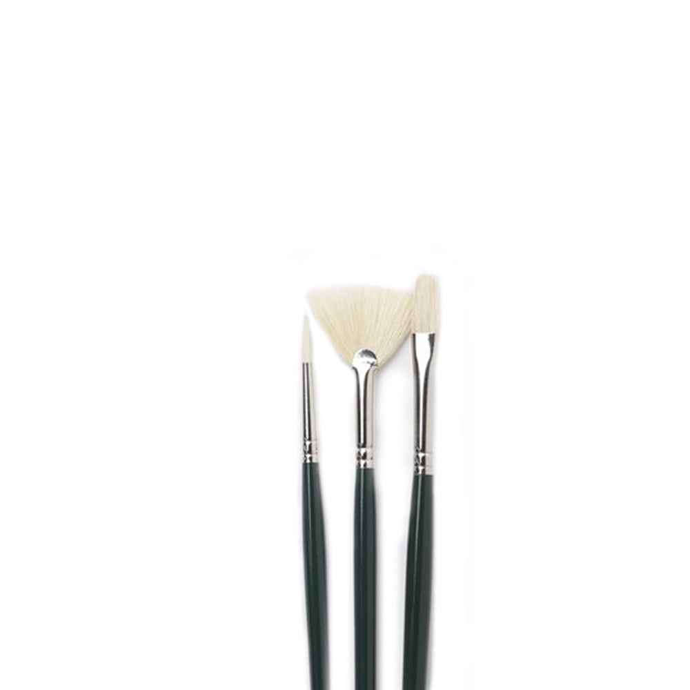 Winsor & Newton Winton Uzun Saplı Sert Kıllı Fırça Set 3 (3'lü)