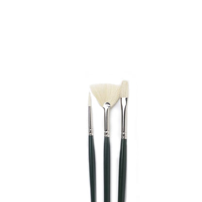 Winsor & Newton Winton Uzun Saplı Sert Kıllı Fırça Set 3 (3'lü)