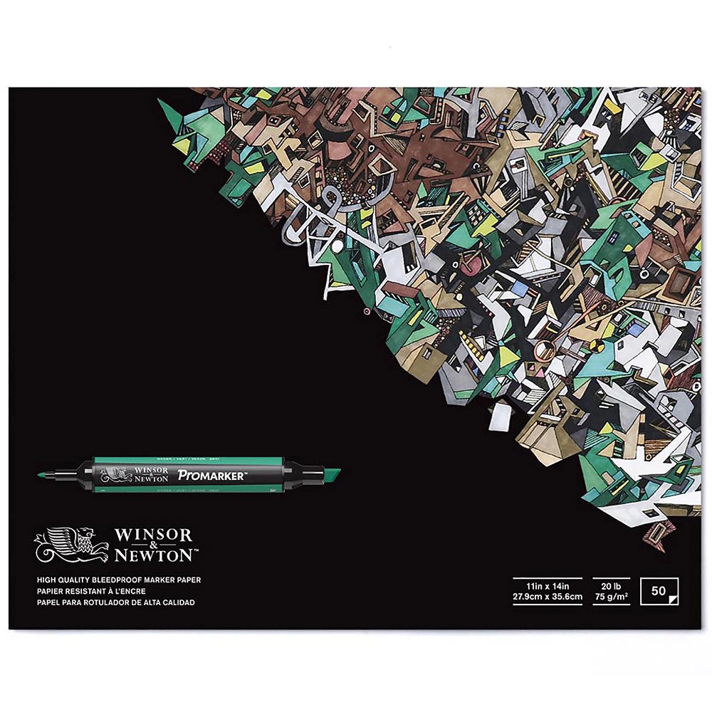 Winsor & Newton Promarker 70gr Akma Yapmayan Markör Blok 50 Sayfa 27.9x35.6cm