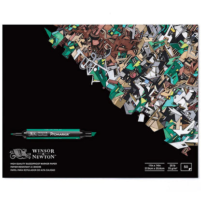 Winsor & Newton Promarker 70gr Akma Yapmayan Markör Blok 50 Sayfa 27.9x35.6cm