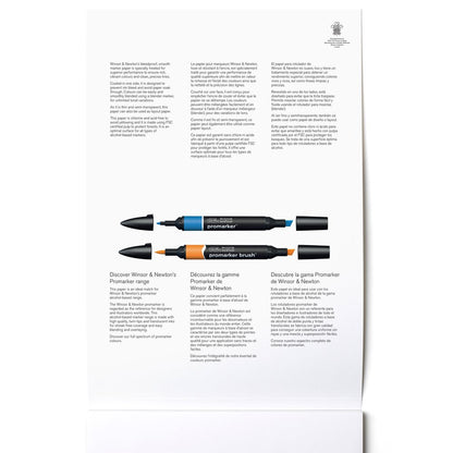 Winsor & Newton Bleedproof Marker Pad 75gr 50 Sayfa A3 (29.7x42cm) (Akma Yapmayan Markör Bloknotu)