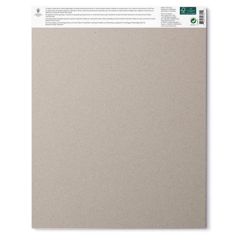 Winsor & Newton Akma Yapmayan Markör Bloknotu (Yapışkanlı) 160gr 25 Sayfa 28x36cm