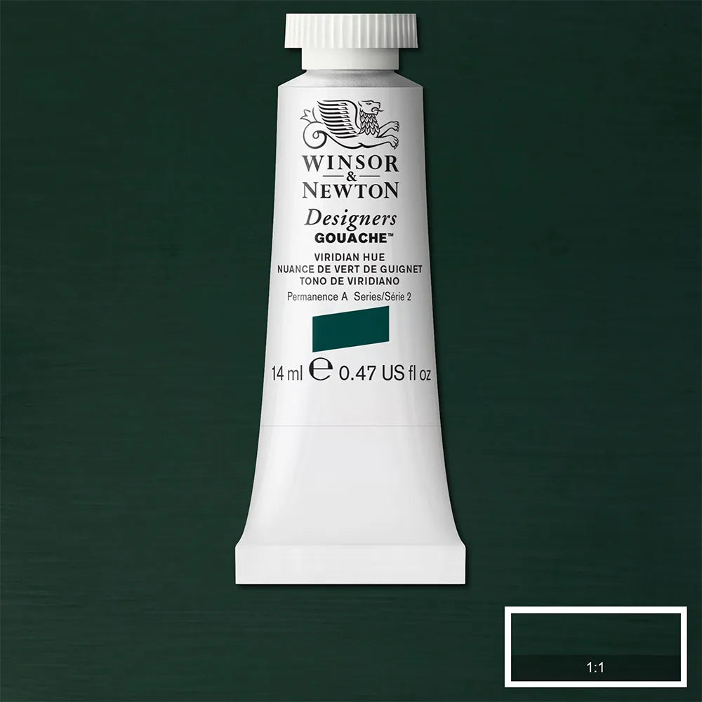 Winsor & Newton Designer's Gouache 14ml Viridian Hue S.2