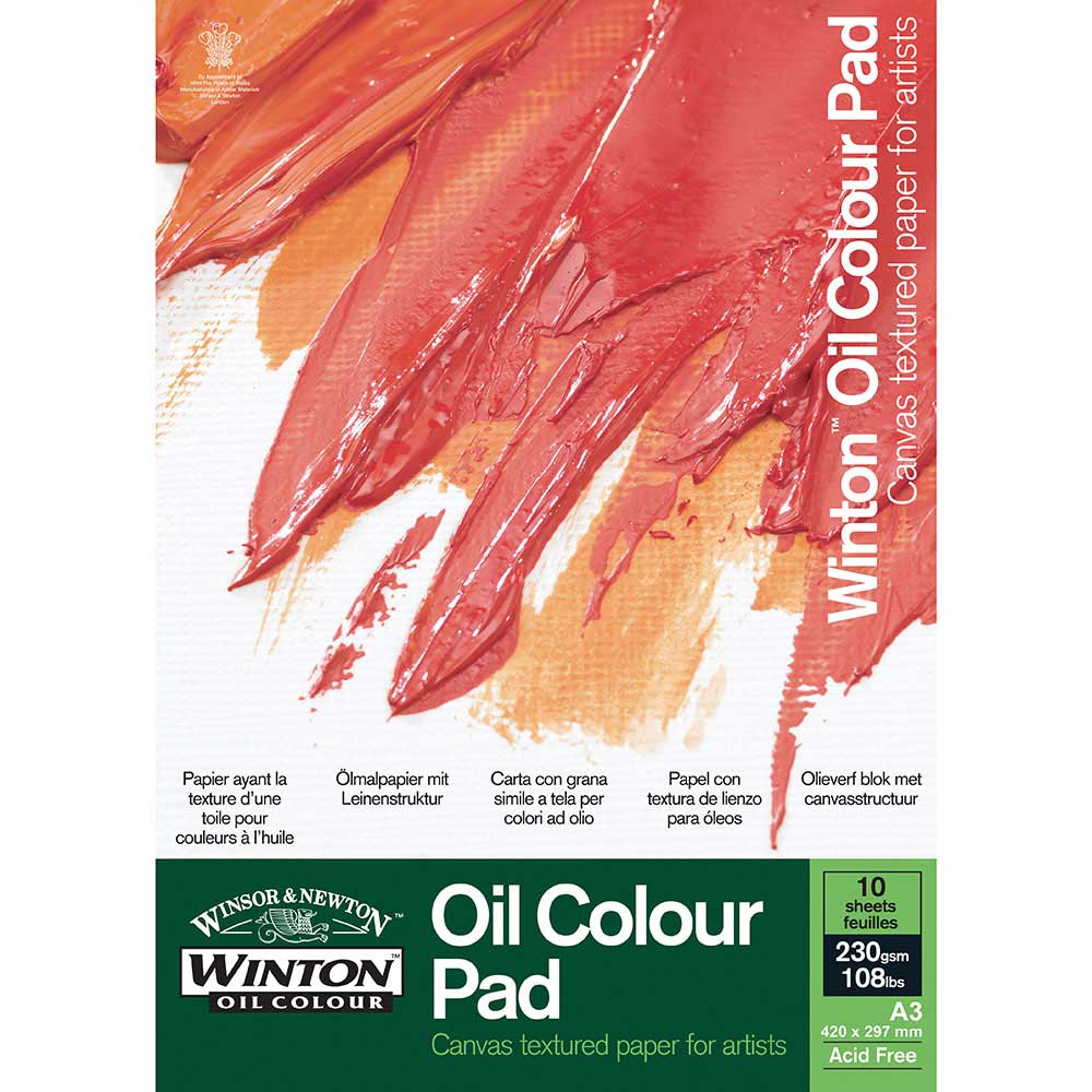 Winsor & Newton Winton Oil Colour Pad 230gr Yağlı Boya Blok 10 Sayfa A3 (29.7x42cm)