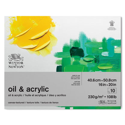 Winsor & Newton Yağlı Boya Akrilik Bloknotu (Yapışkanlı) 230gr 10 Sayfa 41x51cm