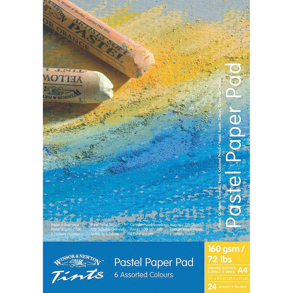 Winsor & Newton Tints Pastel Paper Pad 6 Renk Pastel Blok 24 Sayfa A4 (21x29.7cm)