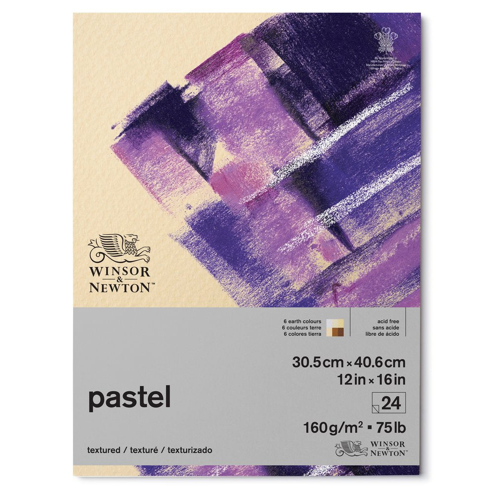 Winsor & Newton Pastel Bloknotu (Yapışkanlı) Toprak Tonlu Naturel Dokulu 160gr 24 Sayfa 31x41cm