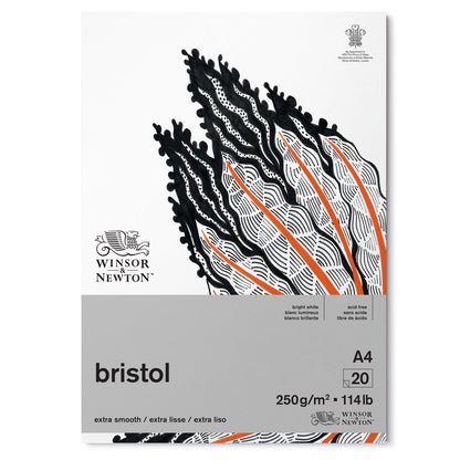 Winsor & Newton Bristol Bloknotu (Yapışkanlı) 250gr 20 Sayfa A4 (21x29.7cm)