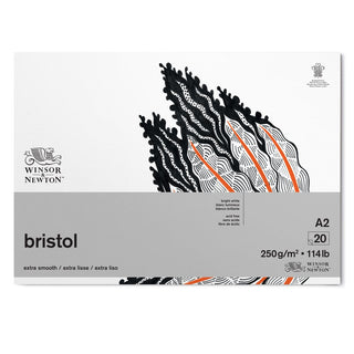Winsor & Newton Bristol Bloknotu (Yapışkanlı) 250gr 20 Sayfa A2 (42x59.4cm)