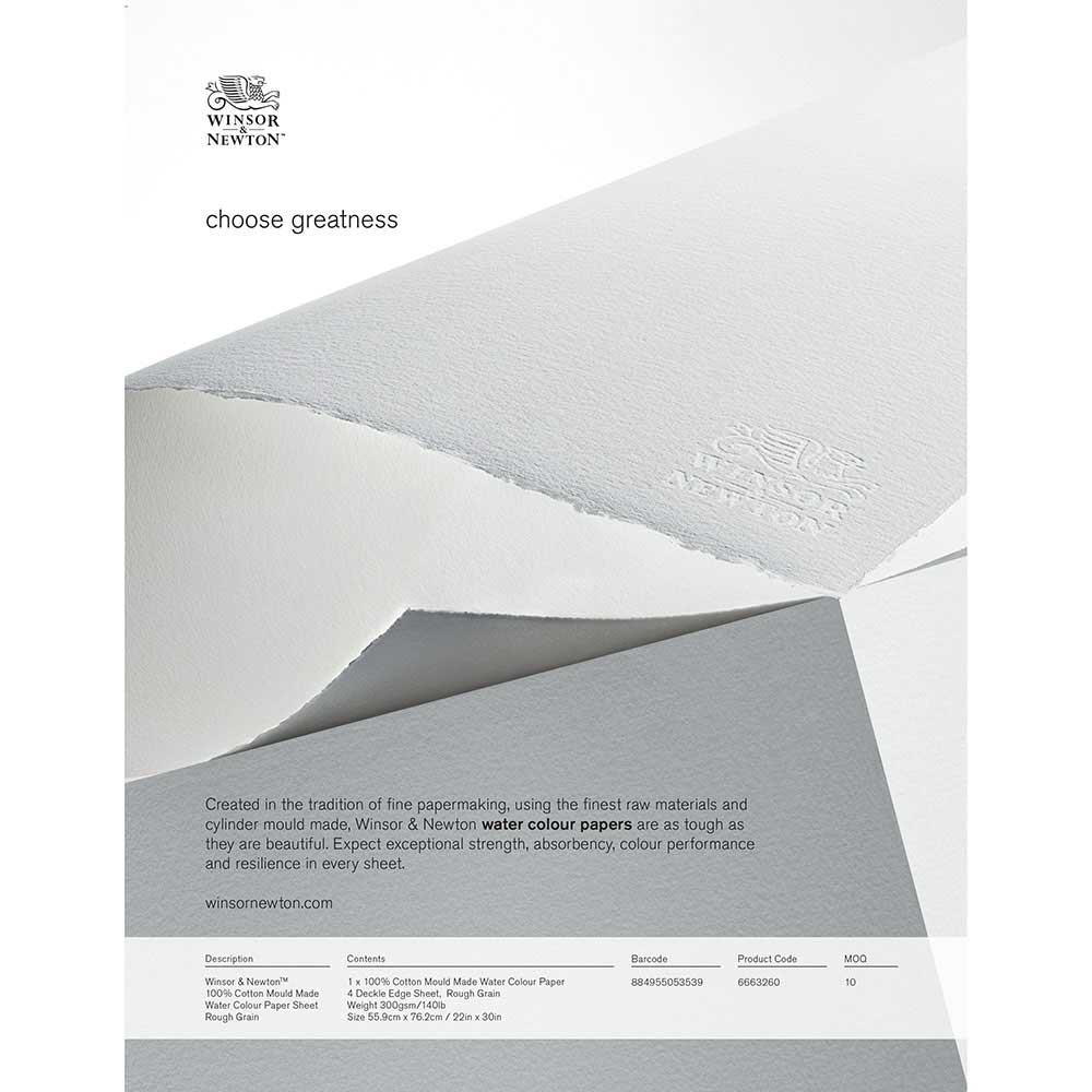 Winsor & Newton Professional Watercolour Paper Cold Pressed 300gr 56x76cm