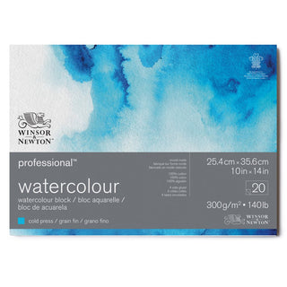 Winsor & Newton Professional Sulu Boya Bloknotu Soğuk Baskı 300gr 20 Sayfa 26x36cm