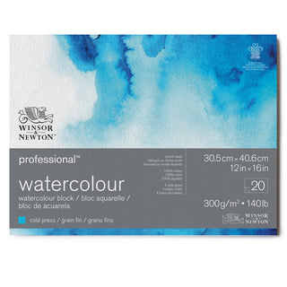 Winsor & Newton Professional Sulu Boya Bloknotu Soğuk Baskı 300gr 20 Sayfa 31x41cm