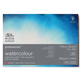 Winsor & Newton Professional Sulu Boya Bloknotu Sıcak Baskı 300gr 20 Sayfa 18x25cm