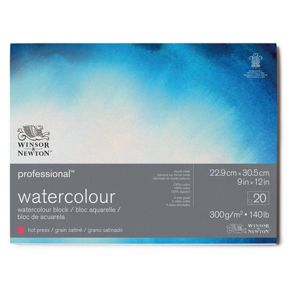 Winsor & Newton Professional Sulu Boya Bloknotu Sıcak Baskı 300gr 20 Sayfa 23x30.5cm