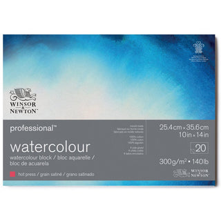 Winsor & Newton Professional Sulu Boya Bloknotu Sıcak Baskı 300gr 20 Sayfa 26x36cm