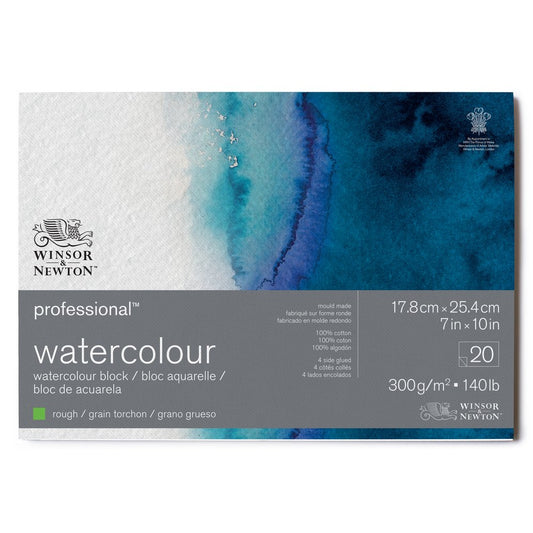Winsor & Newton Professional Sulu Boya Bloknotu Naturel Dokulu 300gr 20 Sayfa 18x25cm