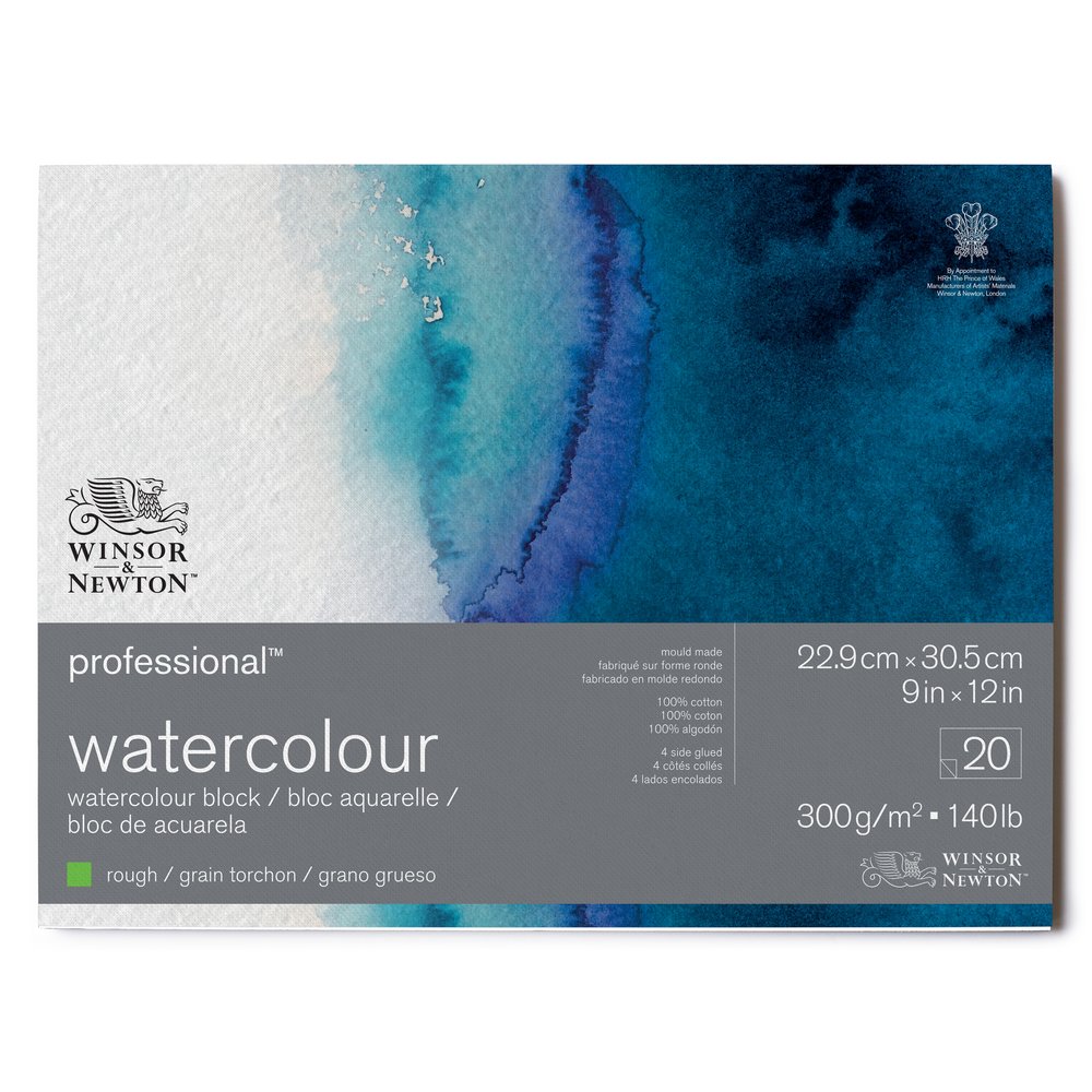 Winsor & Newton Professional Sulu Boya Bloknotu Naturel Dokulu 300gr 20 Sayfa 23x30.5cm