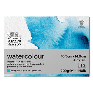 Winsor & Newton Sulu Boya Bloknotu (Kartpostal) Soğuk Baskı 300gr 15 Sayfa 18x25cm