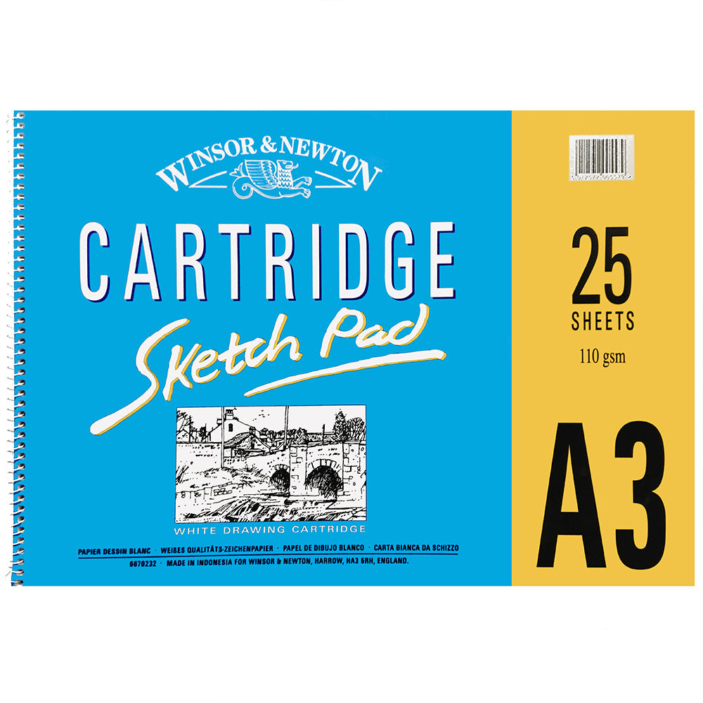 Winsor & Newton Cartridge Sketch Pad 110gr Spiralli Çizim Blok 25 Sayfa A3 (29.7x42cm)