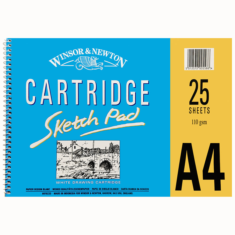 Winsor & Newton Cartridge Sketch Pad 110gr Spiralli Çizim Blok 25 Sayfa A4 (21x29.7cm)