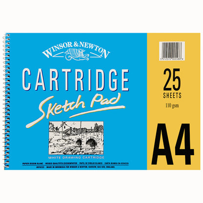 Winsor & Newton Cartridge Sketch Pad 110gr Spiralli Çizim Blok 25 Sayfa A4 (21x29.7cm)