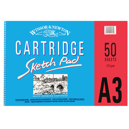 Winsor & Newton Cartridge Sketch Pad 110gr Spiralli Çizim Blok 50 Sayfa A3 (29.7x42cm)