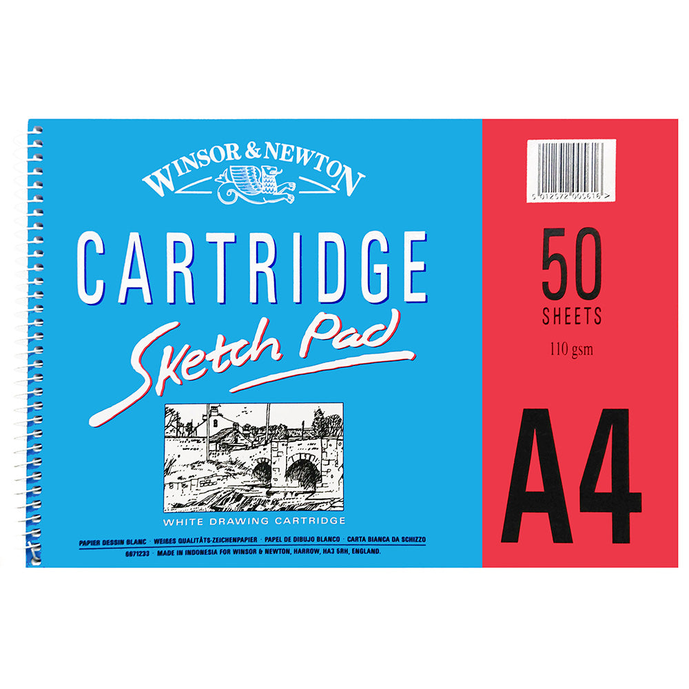 Winsor & Newton Cartridge Sketch Pad 110gr Spiralli Çizim Blok 50 Sayfa A4 (21x29.7cm)