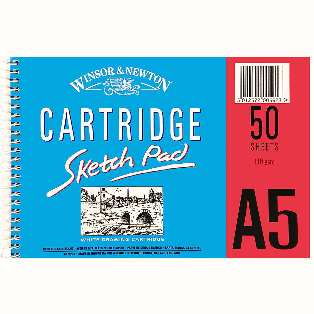Winsor & Newton Cartridge Sketch Pad 110gr Spiralli Çizim Blok 50 Sayfa A5 (14.8x21cm)