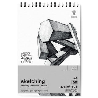 Winsor & Newton Eskiz Çizim Bloknotu (Spiralli) Hafif Dokulu 110gr 50 Sayfa A4 (21x29.7cm)